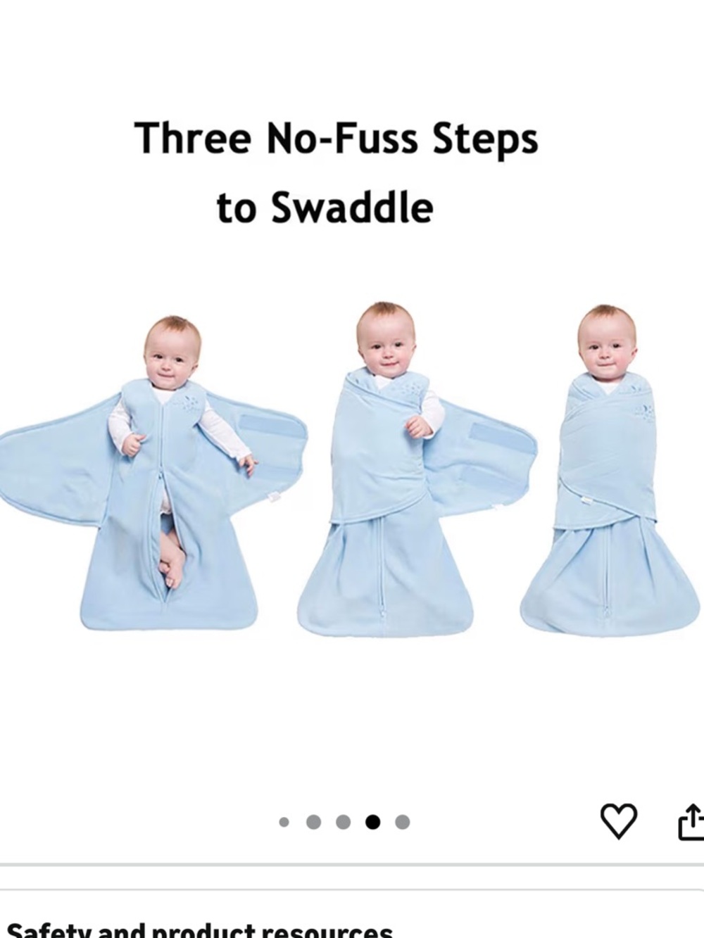 🌲 Halo SleepSack Swaddle Newborn (fits 0-3 months) - Picture 3 of 9